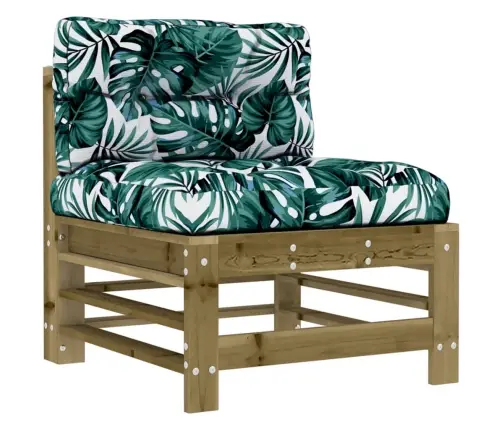 5-Daļīgs Dārza Atpūtas Mēbeļu Komplekts Ar Matračiem, Priede Vidaxl