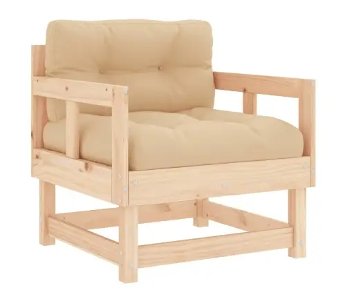 7-Daļīgs Dārza Atpūtas Mēbeļu Komplekts Ar Matračiem, Masīvkoks Vidaxl