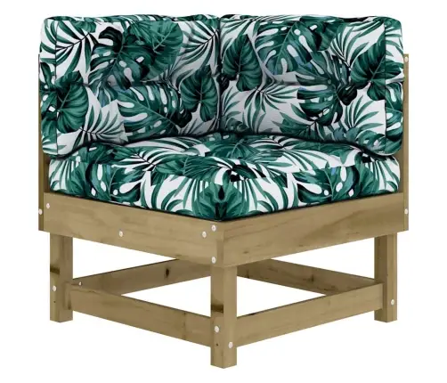 7-Daļīgs Dārza Atpūtas Mēbeļu Komplekts Ar Matračiem, Priede Vidaxl