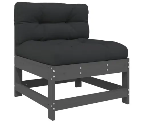 7-Daļīgs Dārza Atpūtas Mēbeļu Komplekts Ar Matračiem, Masīvkoks Vidaxl