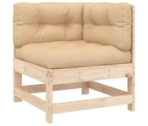 8-Daļīgs Dārza Atpūtas Mēbeļu Komplekts Ar Matračiem, Masīvkoks Vidaxl