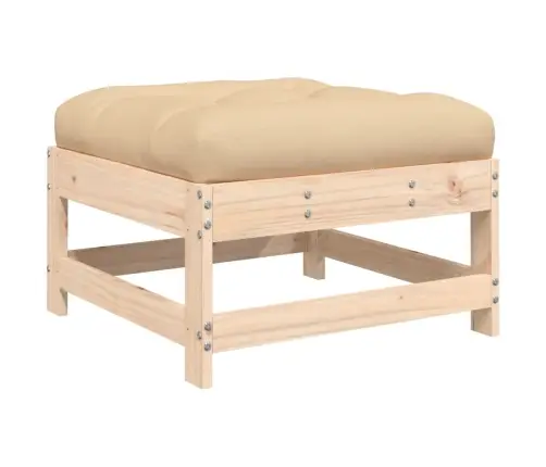 8-Daļīgs Dārza Atpūtas Mēbeļu Komplekts Ar Matračiem, Masīvkoks Vidaxl