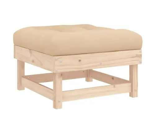 6-Osaline Aiamööbli Komplekt Patjadega, Täispuit