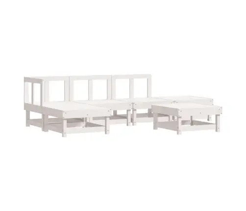 6-Daļīgs Dārza Atpūtas Mēbeļu Komplekts Ar Matračiem, Masīvkoks Vidaxl