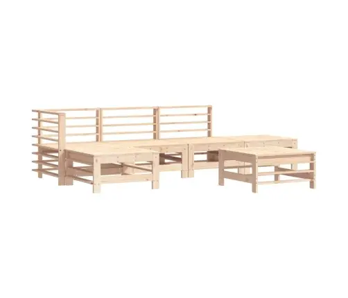 6-Daļīgs Dārza Atpūtas Mēbeļu Komplekts Ar Matračiem, Masīvkoks Vidaxl