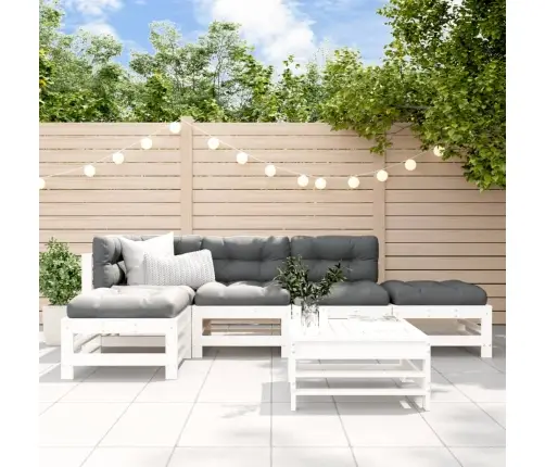 6-Daļīgs Dārza Atpūtas Mēbeļu Komplekts Ar Matračiem, Masīvkoks Vidaxl