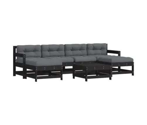 7-Daļīgs Dārza Atpūtas Mēbeļu Komplekts Ar Matračiem, Masīvkoks Vidaxl