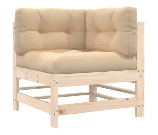 Sodo Poilsio Komplektas Su Pagalvėlėmis, 7 Dalių, Mediena