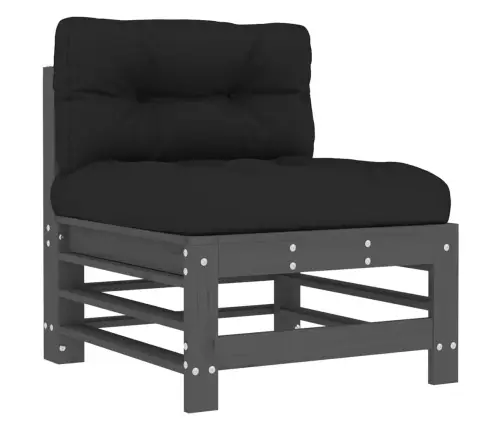 7-Daļīgs Dārza Atpūtas Mēbeļu Komplekts Ar Matračiem, Masīvkoks Vidaxl