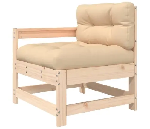 7-Daļīgs Dārza Atpūtas Mēbeļu Komplekts Ar Matračiem, Masīvkoks Vidaxl