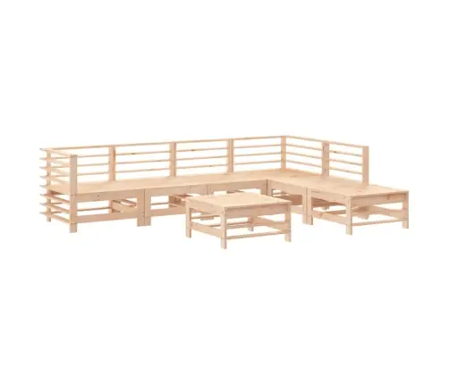 7-Osaline Aiamööbli Komplekt Patjadega, Täispuit