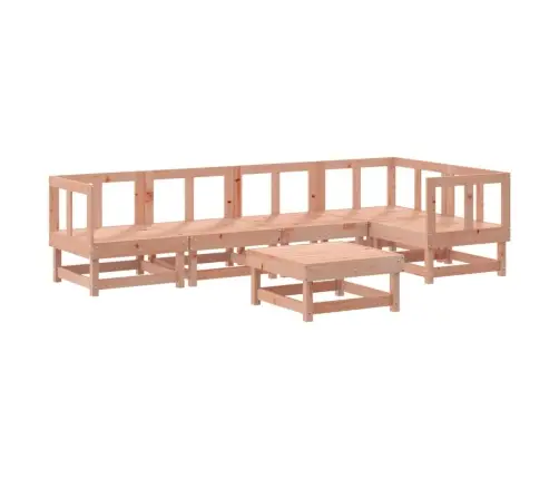 6-Osaline Aiamööbli Komplekt Patjadega, Ebatsuuga Puit