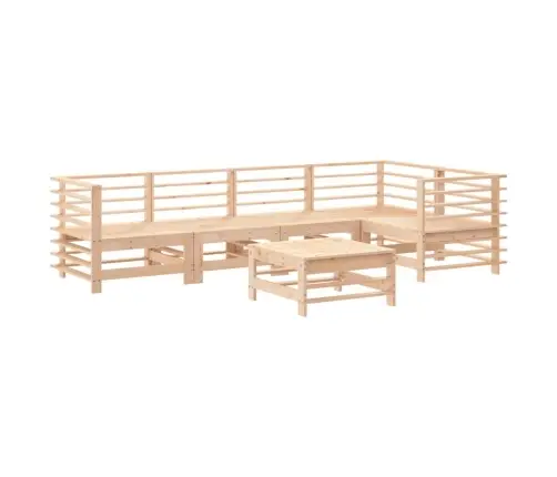 6-Daļīgs Dārza Atpūtas Mēbeļu Komplekts Ar Matračiem, Masīvkoks Vidaxl