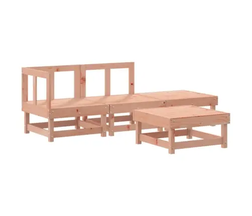 4-Osaline Aiamööbli Komplekt Patjadega, Ebatsuuga Puit