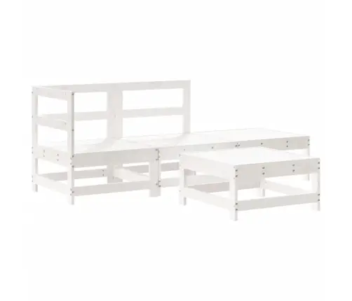 4-Daļīgs Dārza Atpūtas Mēbeļu Komplekts Ar Matračiem, Masīvkoks Vidaxl