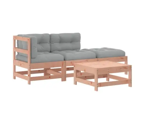 4-Daļīgs Dārza Atpūtas Mēbeļu Komplekts Ar Matračiem, Egle Vidaxl