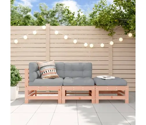 3-Daļīgs Dārza Atpūtas Mēbeļu Komplekts Ar Matračiem, Egle Vidaxl