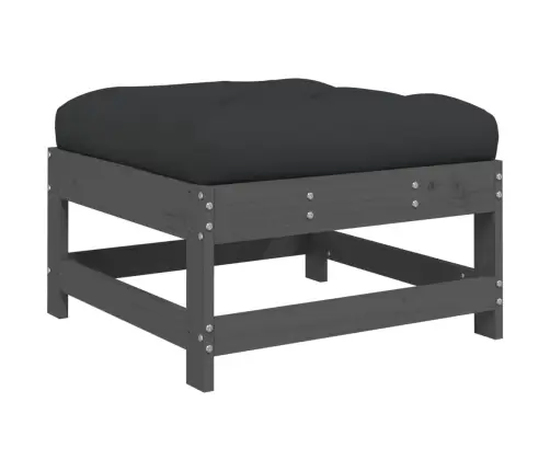 Sodo Komplektas Su Pagalvėlėmis, 5 Dalių, Pilkas, Mediena