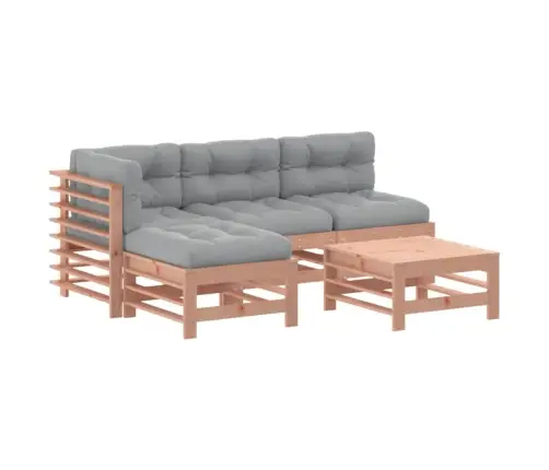 5-Osaline Aiamööbli Komplekt Patjadega, Ebatsuuga Puit