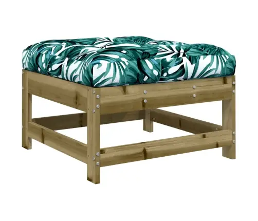 10-Daļīgs Dārza Atpūtas Mēbeļu Komplekts Ar Matračiem, Priede Vidaxl