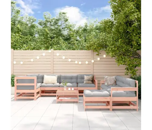 10-Daļīgs Dārza Atpūtas Mēbeļu Komplekts Ar Matračiem, Egle Vidaxl