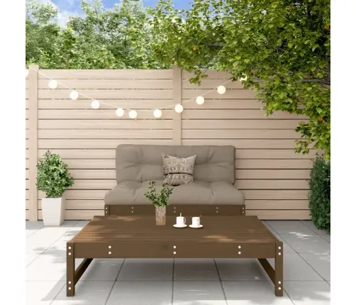 2-Osaline Aiamööbli Komplekt Patjadega, Meepruun, Täispuit