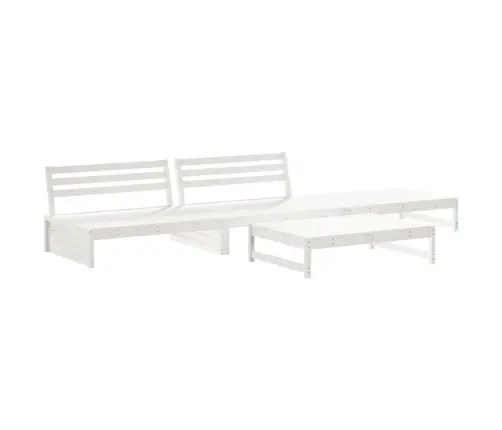 4-Daļīgs Dārza Atpūtas Mēbeļu Komplekts Ar Matračiem, Masīvkoks Vidaxl