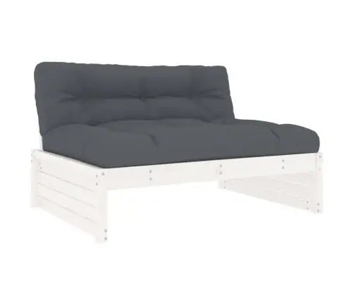 5-Daļīgs Dārza Atpūtas Mēbeļu Komplekts Ar Matračiem, Masīvkoks Vidaxl