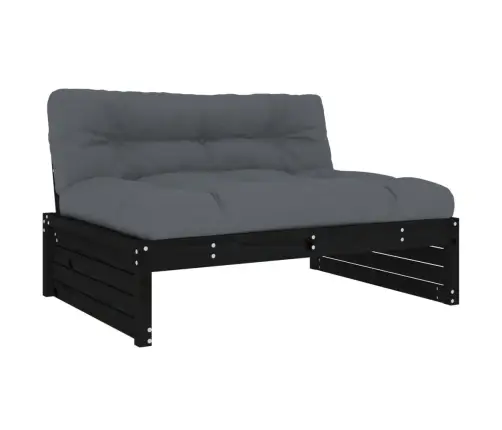 2-Daļīgs Dārza Atpūtas Mēbeļu Komplekts Ar Matračiem, Masīvkoks Vidaxl