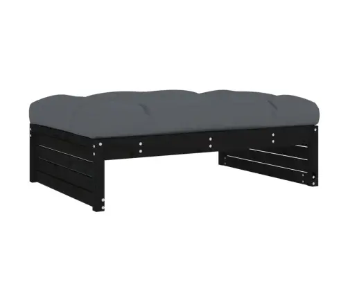 4-Daļīgs Dārza Atpūtas Mēbeļu Komplekts Ar Matračiem, Masīvkoks Vidaxl