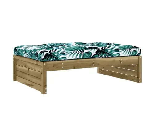 4-Daļīgs Dārza Atpūtas Mēbeļu Komplekts Ar Matračiem, Priede Vidaxl