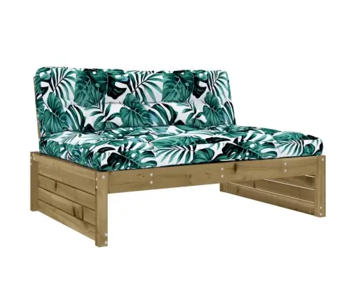 5-Daļīgs Dārza Atpūtas Mēbeļu Komplekts Ar Matračiem, Priede Vidaxl