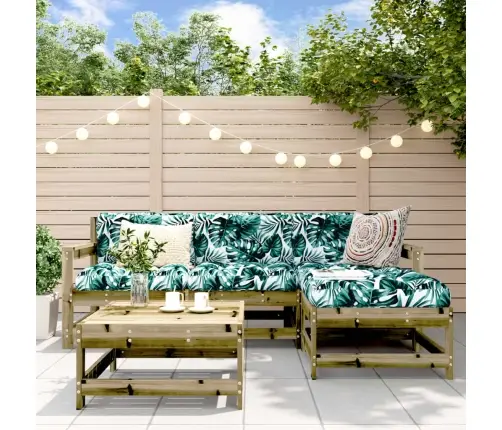 5-Daļīgs Dārza Mēbeļu Komplekts, Impregnēts Priedes Koks Vidaxl