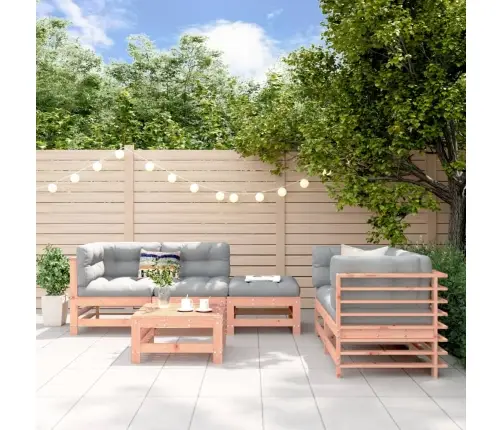 Sodo Poilsio Baldų Komplektas, 6 Dalių, Douglas Eglės Masyvas