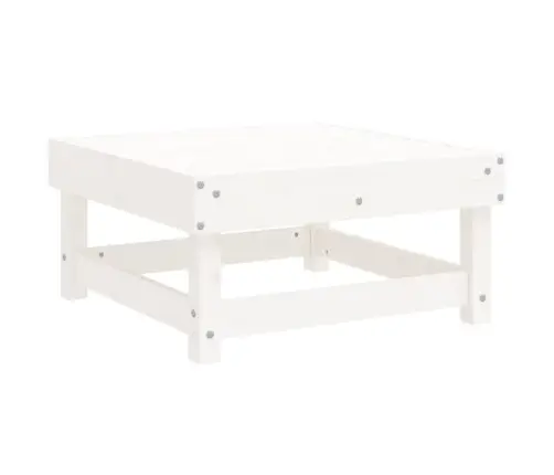 7-Daļīgs Dārza Mēbeļu Komplekts, Balts Priedes Masīvkoks Vidaxl