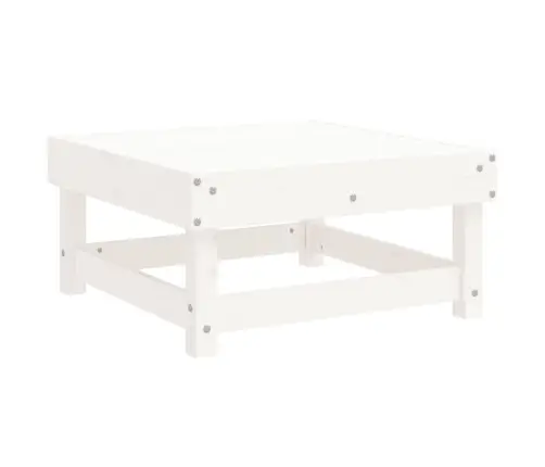 8-Daļīgs Dārza Mēbeļu Komplekts, Balts Priedes Masīvkoks Vidaxl