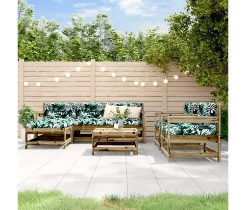 7-Daļīgs Dārza Mēbeļu Komplekts, Impregnēts Priedes Koks Vidaxl