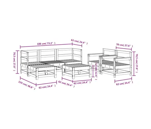 7-Osaline Aiadiivanikomplekt, Männipuit