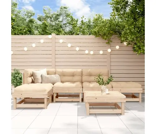 6-Daļīgs Dārza Atpūtas Mēbeļu Komplekts, Priedes Masīvkoks Vidaxl