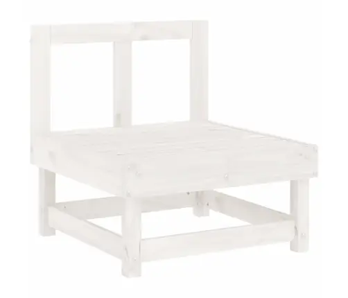 6-Daļīgs Dārza Mēbeļu Komplekts, Balts Priedes Masīvkoks Vidaxl