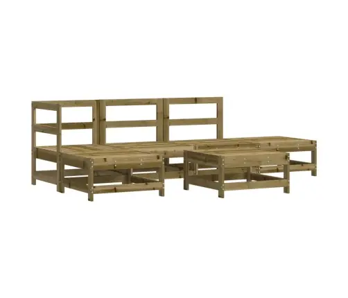 6-Osaline Aiamööbli Komplekt, Immutatud Männipuit