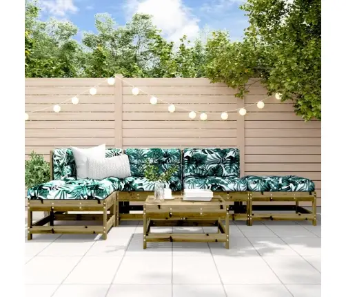 6-Osaline Aiamööbli Komplekt, Immutatud Männipuit