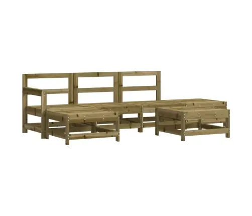 6-Daļīgs Dārza Mēbeļu Komplekts, Impregnēts Priedes Koks Vidaxl