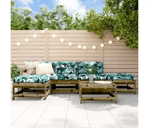 6-Daļīgs Dārza Mēbeļu Komplekts, Impregnēts Priedes Koks Vidaxl