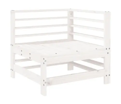 6-Daļīgs Dārza Mēbeļu Komplekts, Balts Priedes Masīvkoks Vidaxl