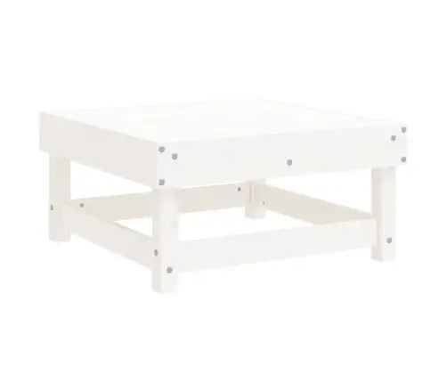 7-Osaline Aiamööbli Komplekt, Valge, Täismännipuit