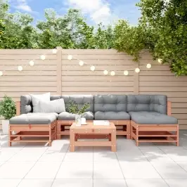 7-Osaline Aiamööbli Komplekt, Ebatsuuga Puit