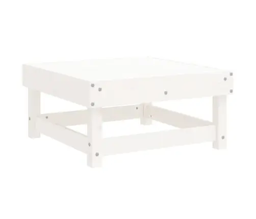 7-Daļīgs Dārza Mēbeļu Komplekts, Balts Priedes Masīvkoks Vidaxl