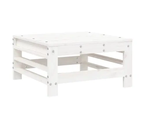 7-Daļīgs Dārza Mēbeļu Komplekts, Balts Priedes Masīvkoks  Vidaxl