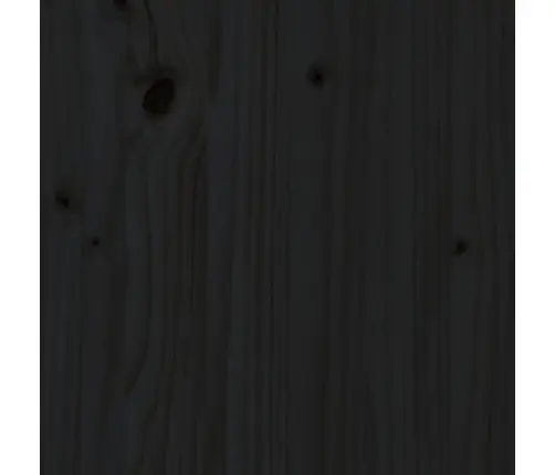 7-Daļīgs Dārza Mēbeļu Komplekts, Melns Priedes Masīvkoks Vidaxl